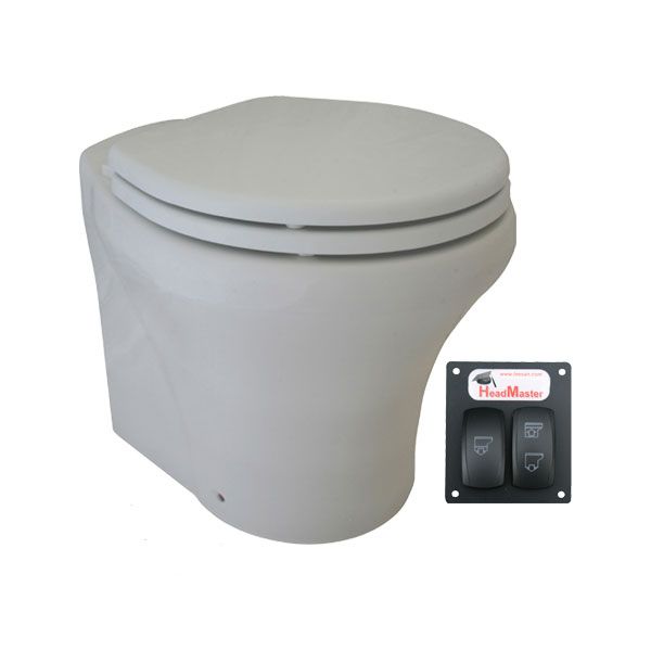 Dometic MasterFlush Macerator Toilet Model 8112 12V DC