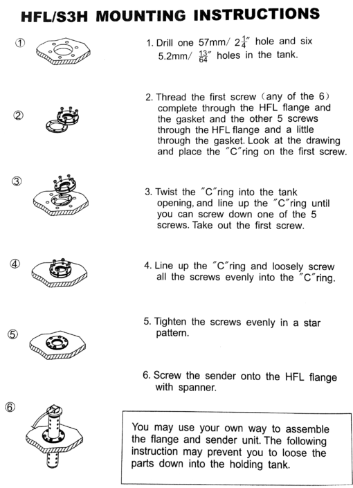 HFL Fitting Instructions