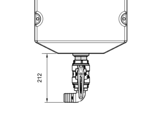 Series A Vertical Waste Ball Valve Dimensions