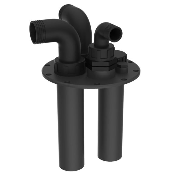 Chrome Deck Pump Out Fitting TekTanks