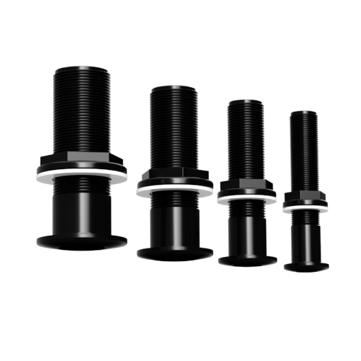 Long Series Black Domed Skin Fittings 02