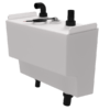 Westerly Riviera Waste Tank in Forward Heads Above Toilet